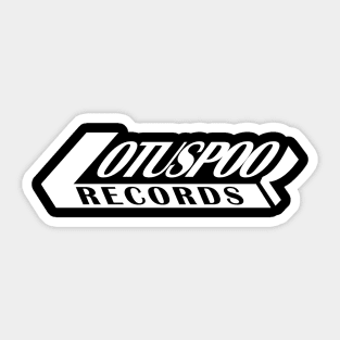 White Lotuspool Logo Sticker